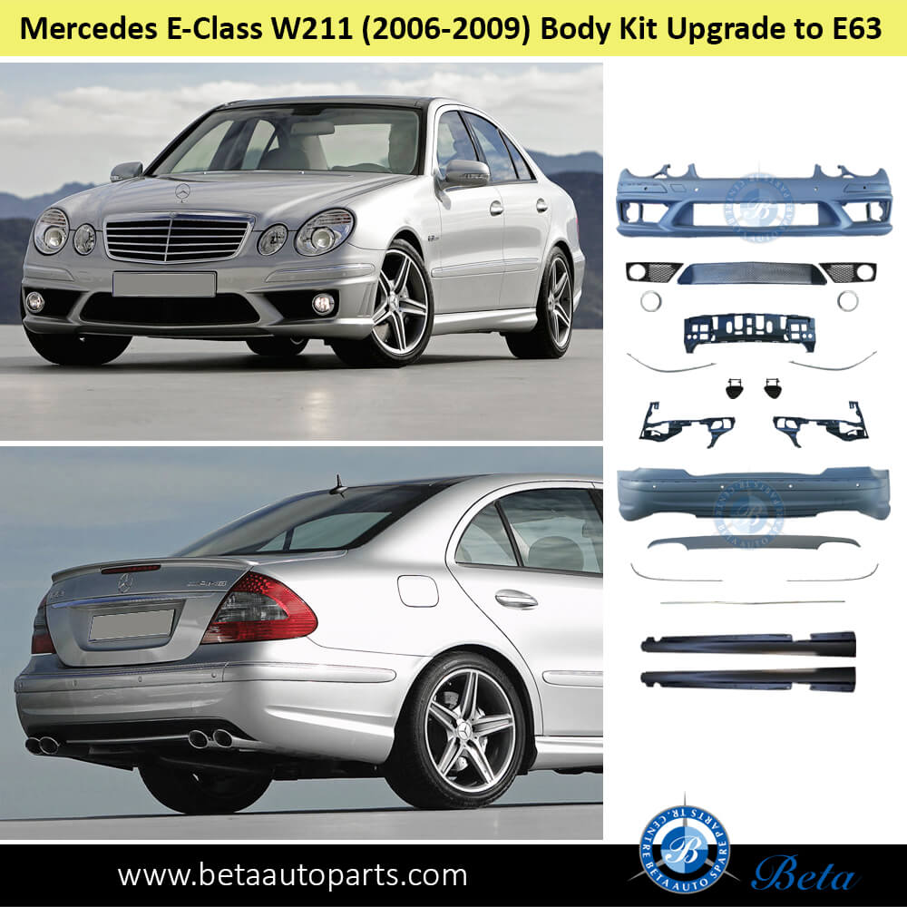 Mercedes E-Class W211 Body Kit Upgrade to E63 Look after fixing Mercedes E-Class W211 Body Kit Upgrade to E63 Look after fixing